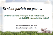 Et si on parlait un peu d’alimentation, de la qualité des fourrages et de RTM en production ovine?