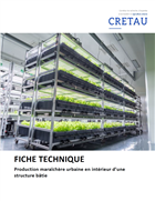 Fiche technique : Production maraîchère urbaine en intérieur en structures bâties 