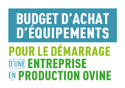 Budget d'achat d'équipements pour le démarrage d'une entreprise en production ovine