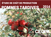 Étude de coût de production - Pommes tardives 2016