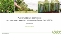 Plan stratégique du secteur fourrager 2025-2030