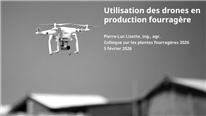 Utilisation des drones en production fourragère