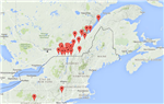 Prévisions pour les maladies et ravageurs du pommier dans les vergers-pilotes du Québec