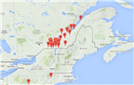 Prévisions pour les maladies et ravageurs du pommier dans les vergers-pilotes du Québec