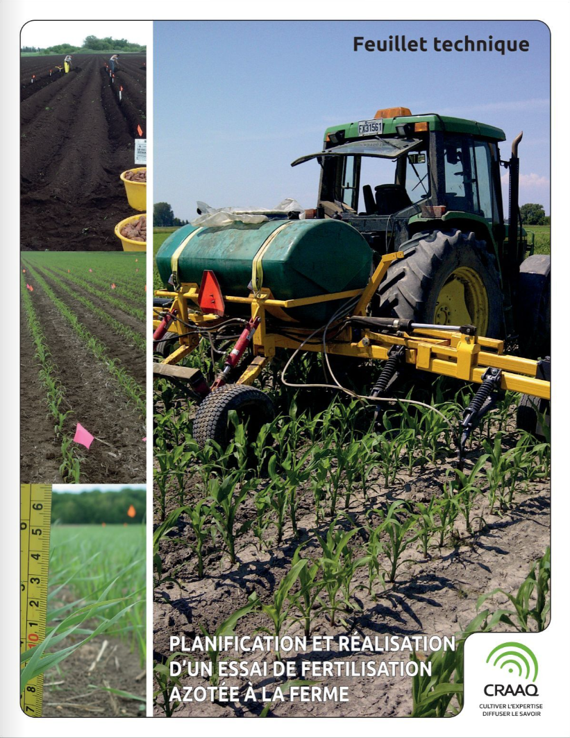 Planification et réalisation d’un essai de fertilisation azotée à la ferme (PDF) Document numérique