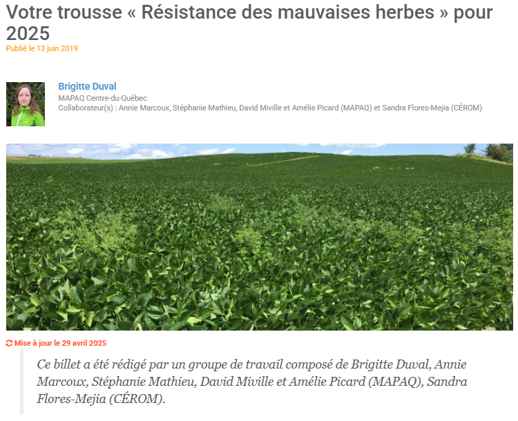Votre trousse « Résistance des mauvaises herbes » pour 2025