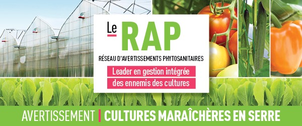 Réseau d'avertissements phytosanitaires Avertissement - Cultures maraîchères en serre